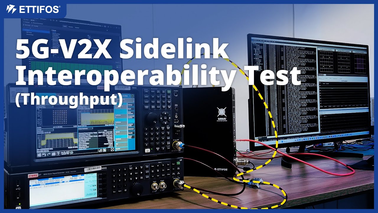 Ettifos 5G-V2X Solution Interoperability Test with Keysight N5182B MXG