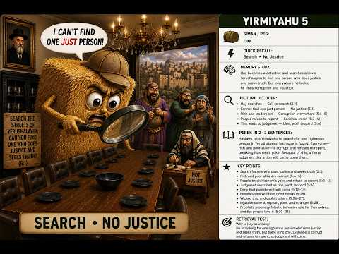 Yirmiyahu (Jeremiah) Perek 5 video thumbnail