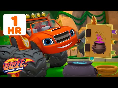 Blaze's MAGICAL Missions, Superhero Rescues & More 🪄 w/ AJ | 1 Hour | Blaze and the Monster Machines