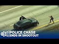 WILD VIDEO: Police chase ends in shootout | Texas DPS