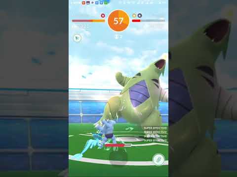 Tyranitar (Iron tail/Crunch) Duo, cloudy weather, by Level 36 and 37 players