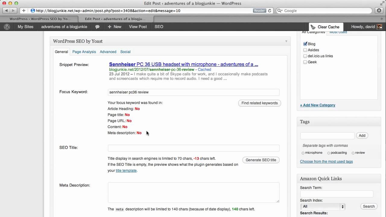 How to optimize blog posts with the WordPress SEO plugin