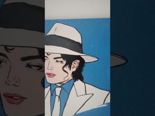Vídeo relacionado con KUSTOM ART Cuadro de pared o de mesa Serie Cantantes Célebres Ilustración Michael Jackson Smooth Criminal Impresión artística sobre madera 30 x 21 cm