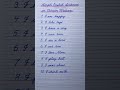 Simple English sentences starting with “I" in cursive writing | English cursive handwriting practice
