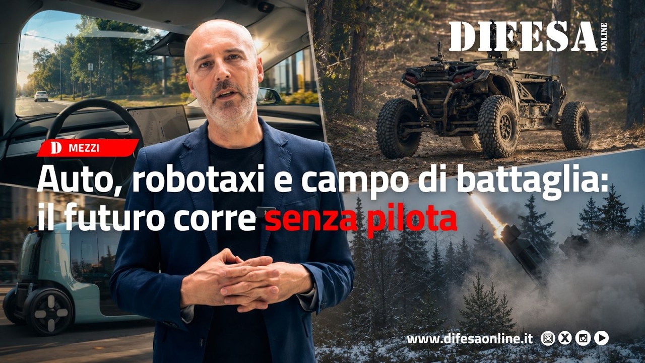Auto, robotaxi e campo di battaglia: il futuro corre senza pilota