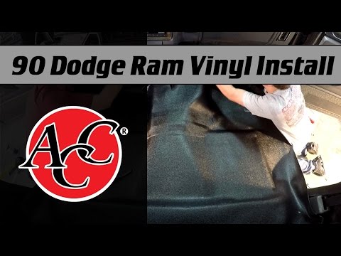 ACC Vinyl Flooring Install in a 1990 Dodge Ram