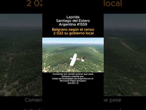 Laprida, Santiago del Estero desde el Microsoft Flight Simulator #laprida #santiagodelestero #Msfs