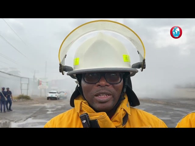 WATCH: Fire contained on Spanish Town Road