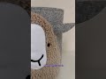 Easter farm theme ranch life Easter basket felt gray sheep basket toy storage for kids room