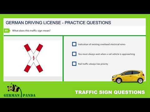 TRAFFIC SIGNS 20/32 | Driving License Germany | Theory Exam in English | Practice Test Questions