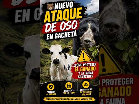 🐻 Nuevo Ataque de Oso en Gachetá | ¿Cómo Proteger el Ganado y la Fauna Silvestre?