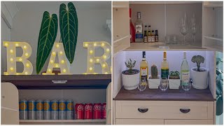 I Style our Home Bar with HOUSEPLANTS!