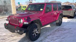 Pink Tuscadero Pearl Jeep Wrangler Rubicon Unlimited 4x4 SUV