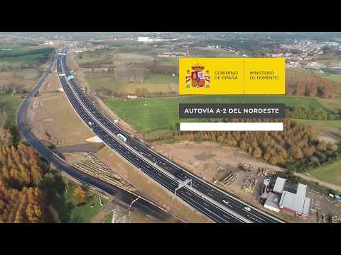 Inauguración del tramo A-2 entre Maçanet de la Seva y Sils (Girona)