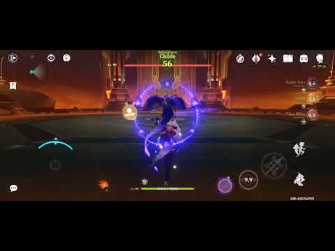 Mono Electro - Kujou Sara, Fischl, Yae Miko and Raiden Shogun vs Lvl 90 Childe Boss