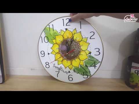 Đồng hồ vintage lá xanh 2