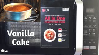 Vanilla Cake In LG Microwave Oven | Soft And Spongy Vanilla Cake | स्पंजी वनीला केक रेसिपी