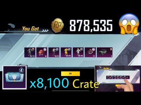 8,100 RP Crate Opening 😱😱😱 The most crates I've opened 😱