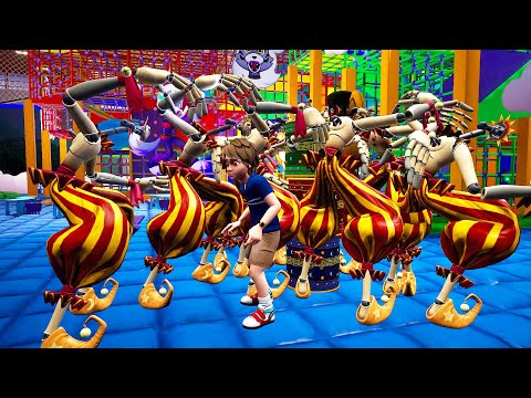 FNAF Security Breach - What happens if Smol Head Sun Army Jumpscare Gregory