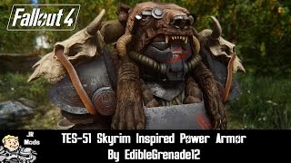 Fallout 4 Mods - TES-51 Power Armor -Skyrim Inspired- by EdibleGrenade12