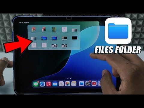 how to create files app folder on ipad home screen?
