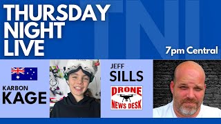 Thursday Night LIVE (#308) 8 year old pilot Karbon Kage