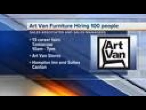 藝術范家具將在13場招聘會期間招聘100人 2017年9月28日。 (Art Van Furniture is hiring 100 people during 13 career fairs Sept. 28, 2017)