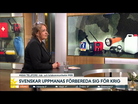 Uppmaningen: Förbered dig för krig – det här bör du ha hemma | Nyhetsmorgon | TV4 & TV4 Play