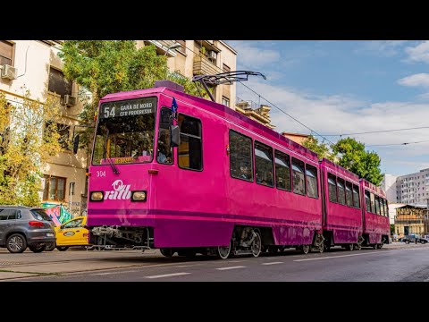 Cab View Linia 54. București. 