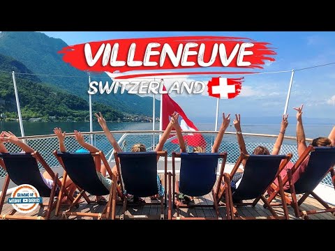 Villeneuve Switzerland - Epic Sunsets next to the Chateau de Chillon | 98 Countries With 3 Kids