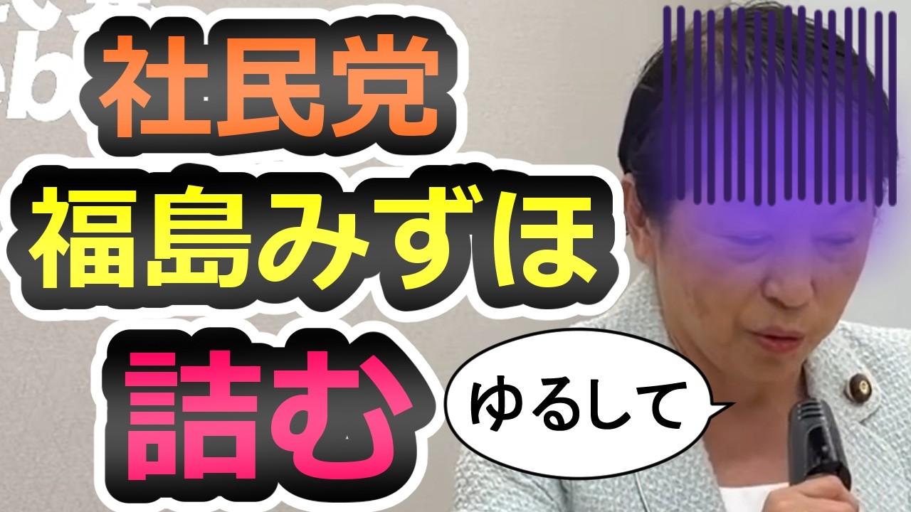【辺野古の責任転換】会見で追及されダンマリ、そりゃあ議席もゼロになりますわな、最後に”あの大物”も登場【社民党】【福島みずほ】【高市早苗】