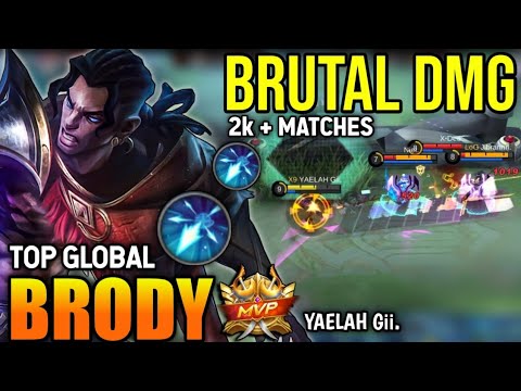 BRODY BEST BUILD 2023 | TOP GLOBAL BRODY GAMEPLAY | MOBILE LEGENDS✓