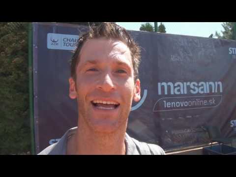 STRABAG Challenger Open: 1R, Interview,  Andre Ghem (BRA) vs Inigo Cervantes (ESP)  6:4, 7:5