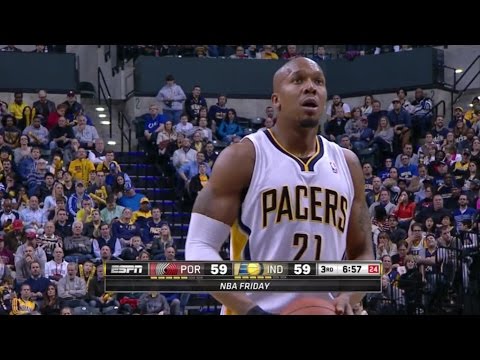 David West Full Highlights vs Blazers (2014.02.07) - 30 Pts 10 Rebs!