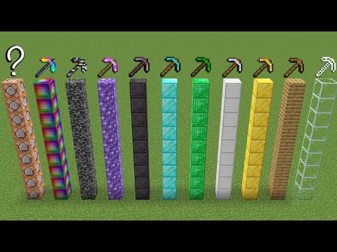 Which Minecraft Pickaxe is the fastest 🤔