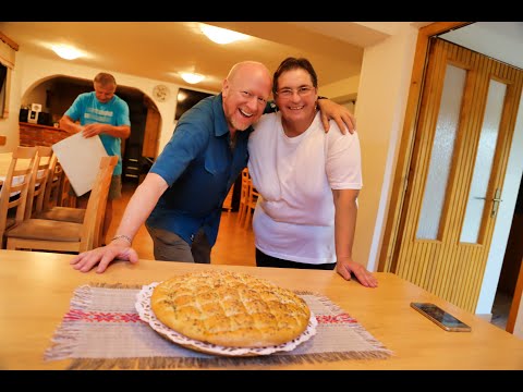 How To Bake Belokranjska Pogaca |Traditional Bread of Bela Krajina | Riding The World Slovenia