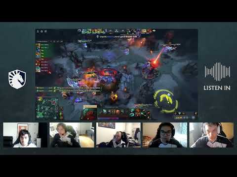 Team Liquid player comms on a teamfight where they destroy Team Secret