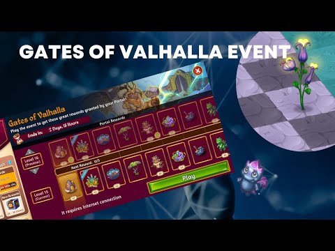 Merge Dragons Gates of Valhalla Event! Twin life flowers & merge 5 tasks, brilliant life flower.
