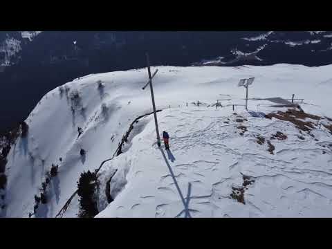 Ritom lake from Föisc hut (2208 m), Quinto (aerial view)