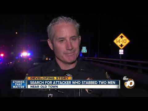 Two men stabbed in San Diego River under Morena Blvd