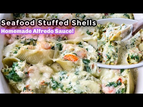 Seafood Shrimp and Crab Stuffed Pasta Shells