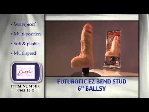 Фаллоимитатор с вибрацией Futurotic Ballsy Vibrating Dong, телесный SE-0864-10-2 - California Exotic Novelties - Реалистичные вибраторы - Купить