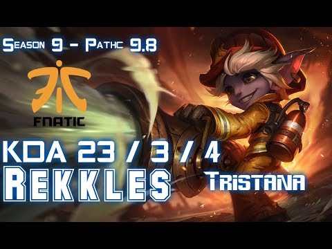 FNC Rekkles TRISTANA vs VARUS ADC - Patch 9.8 EUW Ranked