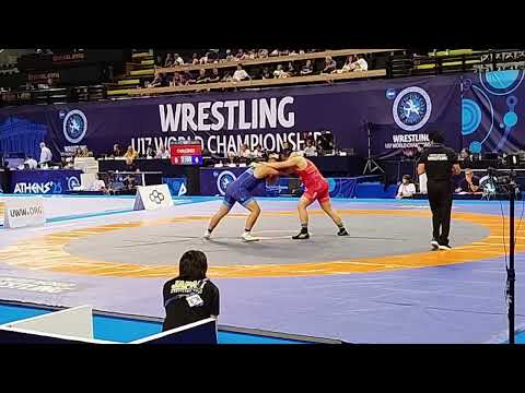 HANTO HAYASHI (JPN) - AKZHOL BARPYBEKOV (KGZ) U17 WORLD CHAMPIONSHIP, QUALIFICATION, FS 110KG