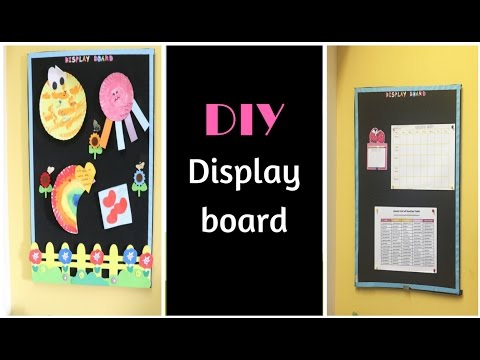 DIY Display Board - Easy Way Of Making Pinboard At Home Video