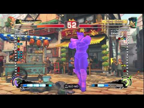 nyannco [Dhalsim] vs. n117e0323r226 [M. Bison] | PS3 SSF4 Classic Match