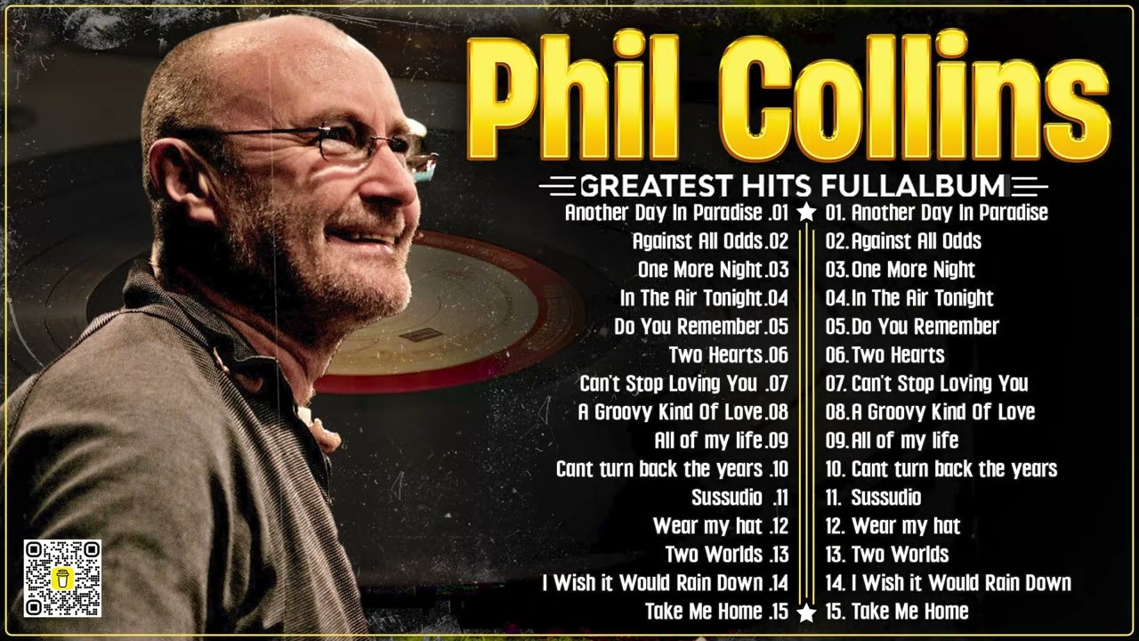 Phil Collins Greatest Hits Of Phil Collins Full Album 2024⭐The Best Soft Rock Hits Of Phil Collins.