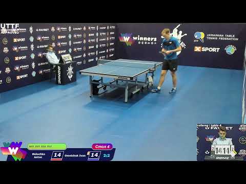 Molochko Anton vs Omelchuk Ivan. The League of the Best Table Tennis 4 12:00 19.12.2020