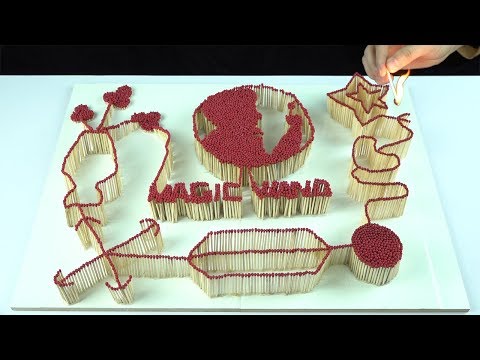 [MAGIC WAND] Amazing Fire Domino Match Chain Reaction (about 5,000 matches)