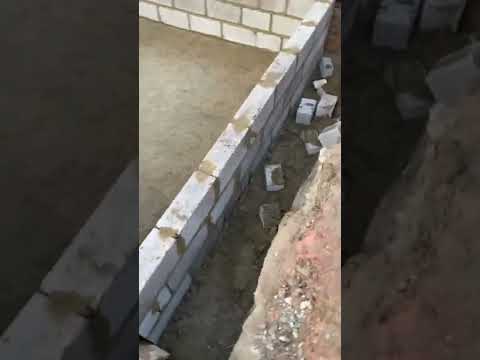 Blockwork for fish pond